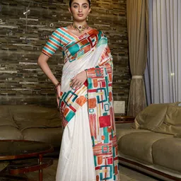 KAYOMMI Pure Silk Block Print Saree-image-15