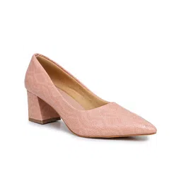 Shezone Textured Block Pumps-79