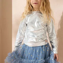 Angel & Rocket Girls Solid Round Neck Top-image-79