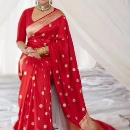 RASVRITI Art Silk Saree With Blouse Piece-picture-15