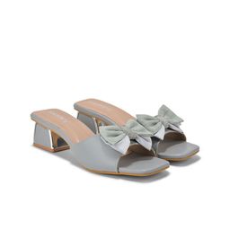 DressBerry Women Block Mules with Bows-5