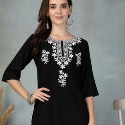 Clora Creation Floral Embroidered Top-image-48