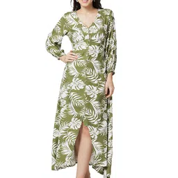 Iti Tropical Print Maxi Dress-image-60