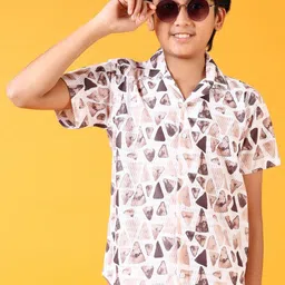 V-Mart Boys Printed Shirt with Shorts-12