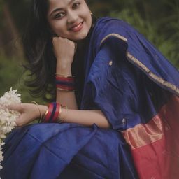 HERE&NOW Ethnic Motifs Woven Design Zari Banarasi Saree-image-10