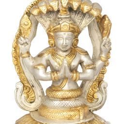 Exotic India Silver-Toned Religious Idol Showpiece-image-68