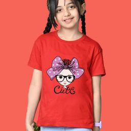 NUSYL Girls Graphic Printed Round Neck Oversized T-shirt-image-44