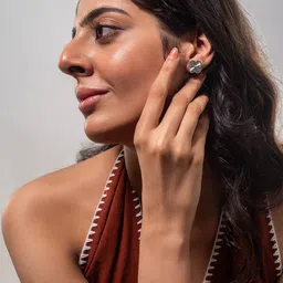 MINJI AND CO. Silver Plated Contemporary Studs-picture-30