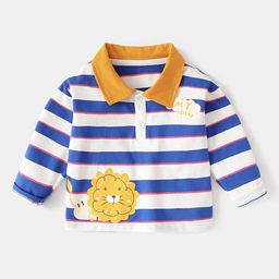 LULU & SKY Kids-Boys 1 Striped Regular T-shirt-image-4