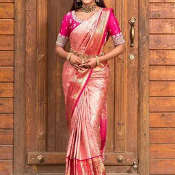 BerMondsey Woven Design Zari Banarasi Saree-picture-39