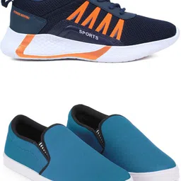 Spotwalk Men Set Of 2 Mesh Running Shoes-picture-32