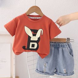 POP STREET KIDS Boys Printed T-shirt & Shorts Clothing Set-image-49