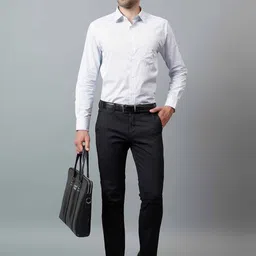 Ostermann Men Checked Smart Trousers-image-38