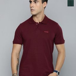R.Code by The Roadster Lifestyle Co. Men Regular Fit Pack Of 2 Solid Polo Cotton T-shirts-image-64