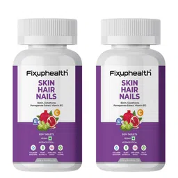 Fixuphealth Set Of 2 Skin Hair Nail Biotin Glutathione Vitamin B12 - 60 Tablets Each-15