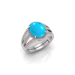 GenZcomplex Silver-Plated Brass Turquoise Finger Ring-picture-46