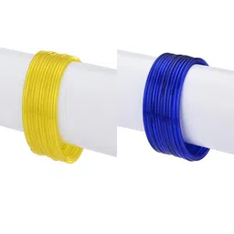 1ST TIME Set Of 24 Yellow Alloy Bangles-picture-24