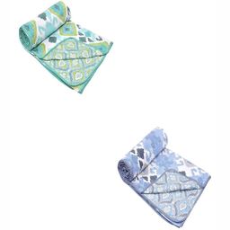 tundwal's Green 2 Pieces Floral Printed Pure Cotton 210 GSM AC Room Single Bed Dohar-image-48