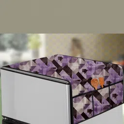 The Furnishing Tree Magenta Printed Refrigerator Cover-image-94