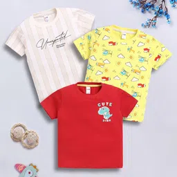 LITTLE NINJA Boys 3 Printed T-shirt-image-97