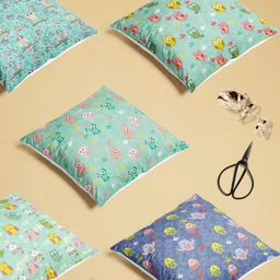 ArtzFolio Multicoloured Set of 5 Square Cushion Covers image 5