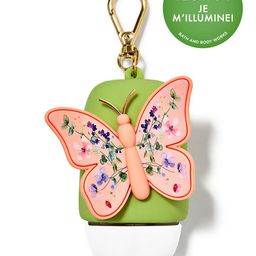 Bath & Body Works Light-Up Pink Floral Butterfly PocketBac Holder-picture-32