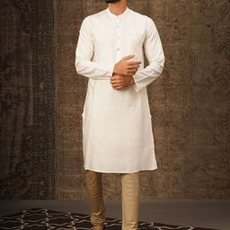 JAYPORE Mandarin Collar Straight Kurta-image-69