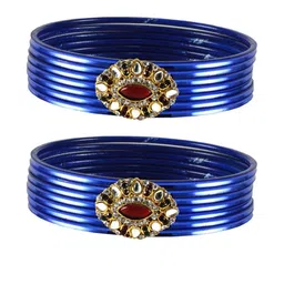 Vidhya Kangan Multi-Coloured Brass Bangles-29