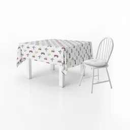 Cotton Candy White Cotton Table Covers-image-73