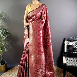 LeeliPeeri Designer Ethnic Motifs Zari Saree-image-88