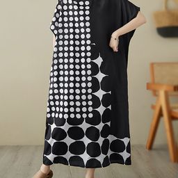 JC Mode Printed Kaftan Midi Dress-image-88