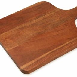 14 x 10 Inch Handcrafted Brown Acacia Wooden Serving Platter Tray Serving Set-image-28