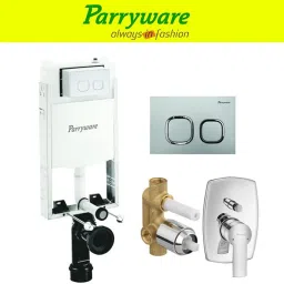 Half Frame Concealed Cistern, with divater body upper crust set of 1 pic 359 Dual Flush Tank-picture-4