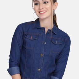 BUY NEW TREND Women Lightweight Denim Jacket with Embroidered-image-72