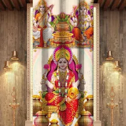 Aura Beige & Red Ethnic Motifs Door Curtain-9