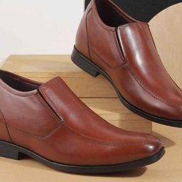 DAVINCHI Men Leather Formal Slip-On Shoes-image-63