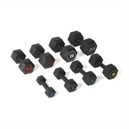 Domyos By Decathlon Printed Hex Dumbbells image 5