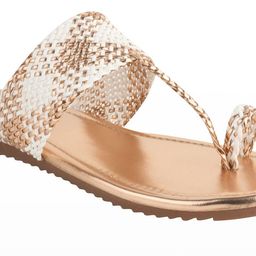 Stylestry Girls Embellished Party One Toe Flats-38