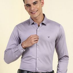 Allen Solly Men Slim Fit Solid Spread Collar Cotton Formal Shirt-image-117