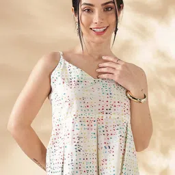 Taavi Women Shoulder Straps Peplum Top-image-30