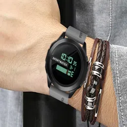 Hala Men Dial & Straps Digital Multi Function Watch HALA-1140-GREY image 3