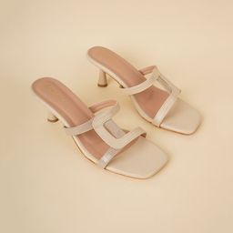 Mast & Harbour Women Kitten Heel Sandals-picture-20