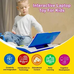 himanshu tex Educational Computer ABC and 123 Learning Kids Laptop with LED Display and Music image 2