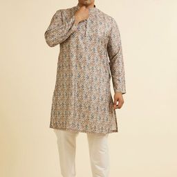 Manyavar Men Thread Work Kurta-45