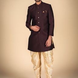Dulha Ghar Brocade Sherwani Set-32