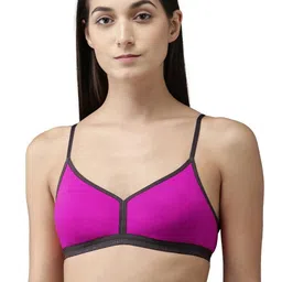 Samvar Pink Cotton Non-Wired Non Padded Minimizer Bra-picture-16