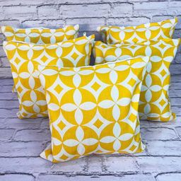 Pinkparot cotton12x12 inch cushion cover set of 5 pcs-image-79