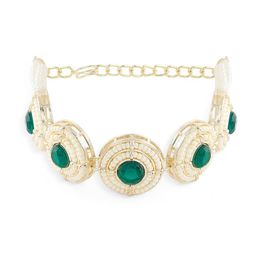 Zaveri Pearls Women Pearls Gold-Plated Wraparound Bracelet-image-57