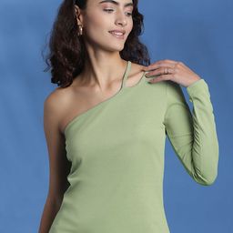 Kotty Women Solid One Shoulder Top-picture-17