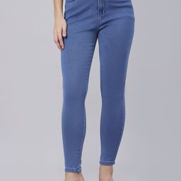 Rea-Lize Women Slim Fit High-Rise Clean Look Jeans-image-46